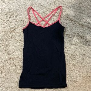 Aeropostale Black and Pink Fitted Camisole